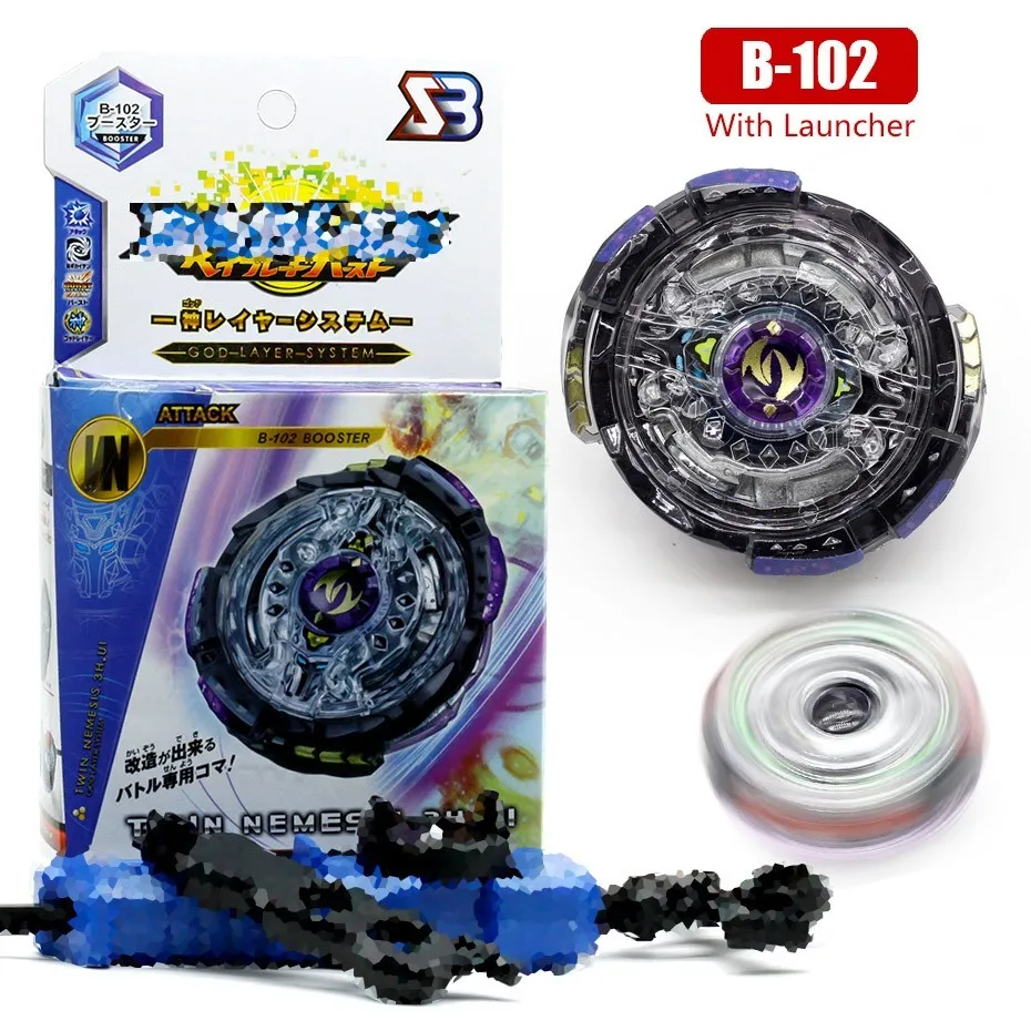 B-102 Beyblade Burst B-131 B129 metall fusion toupie Beyblade burst mit launcher kinder fafnir bey klinge klingen spielzeug - Цвет: B-102