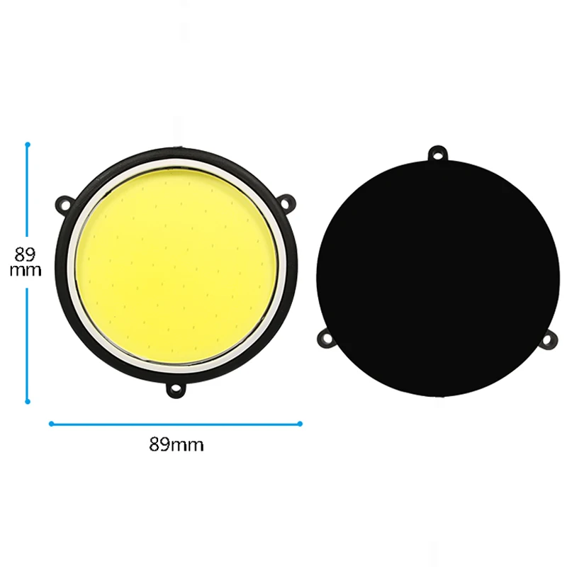 HYZHAUTO  COB DRL 88mm  ڵ LED ְ , ڵ  Ȱ ,  12V, 2 