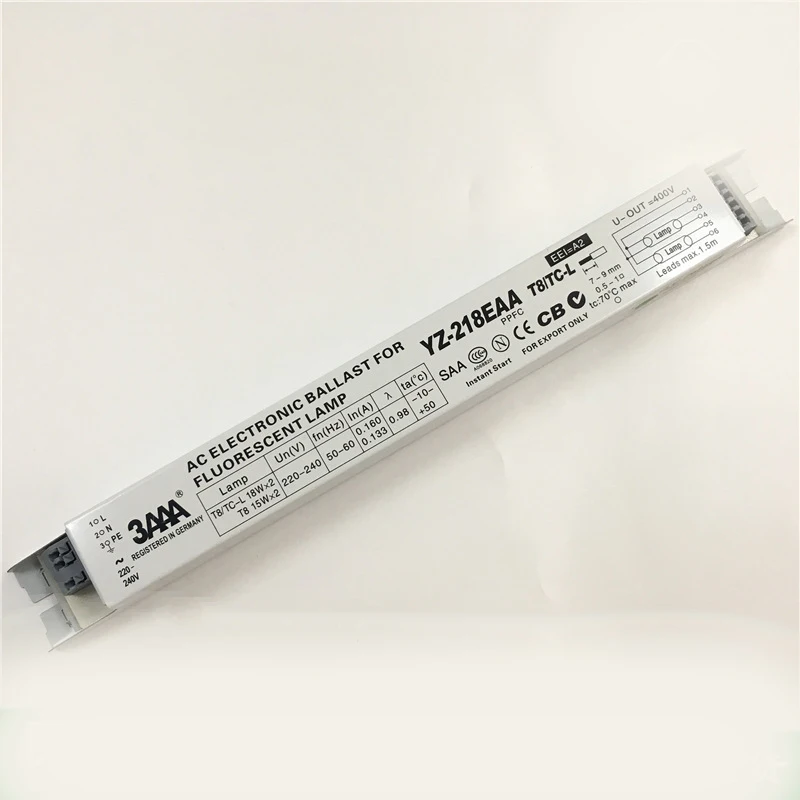 

3AAA YZ-218EAA T8/TC-L 220V 2X18W 2X15W Electronic Ballast for Emergency Lighting Control System