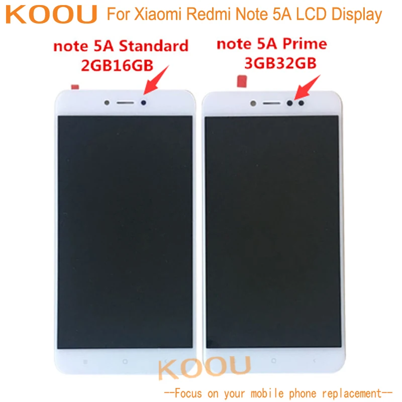 

LCD Display For Xiaomi Redmi Note 5A + Touch Screen Dightizer Assembly Replacement Mobile Phone Accessories For Xiaomi