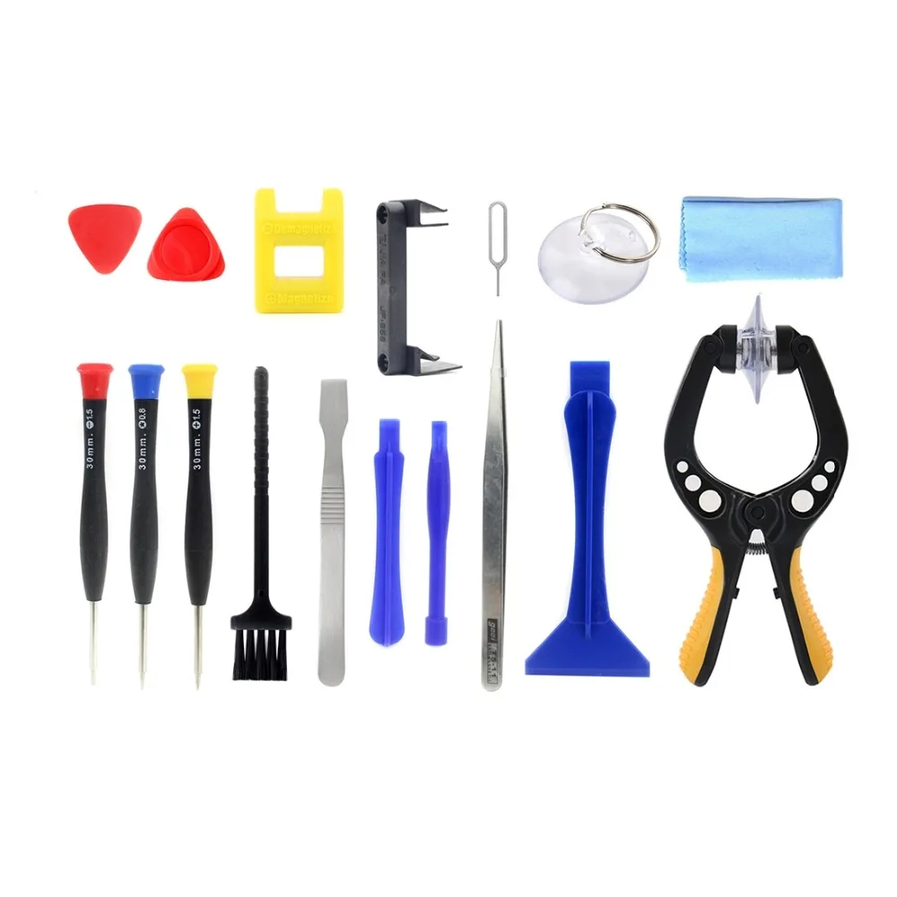 

Metal + Plastic 17 in 1 Multi-function Repairing Disassemble Tool Kit