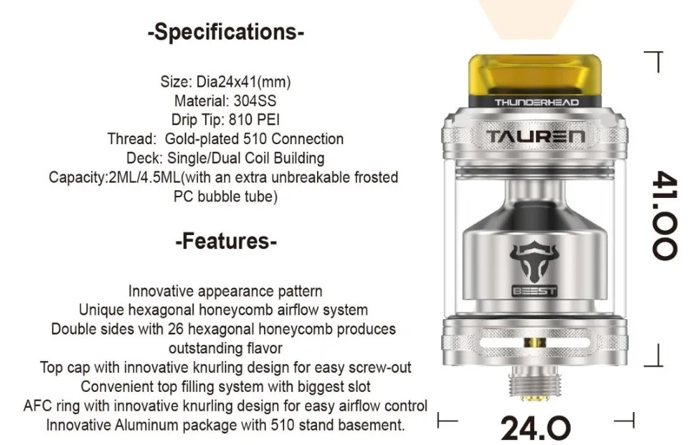 THC Tauren 24mm RTA -2