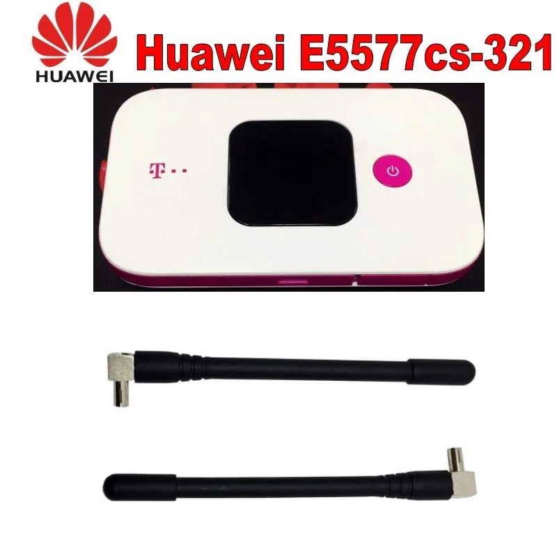  huawei E5577cs-321 4G mobile wifi router plus with 2pcs 4g antenna