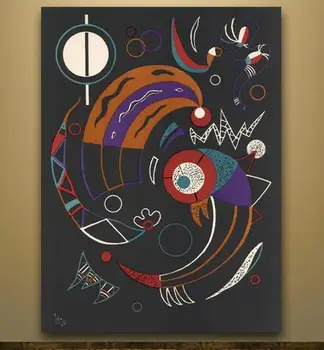 

Handmade Wassily Kandinsky Geometric Abstract Wall Art Canvas Art Paintings For Living Room Home Decor