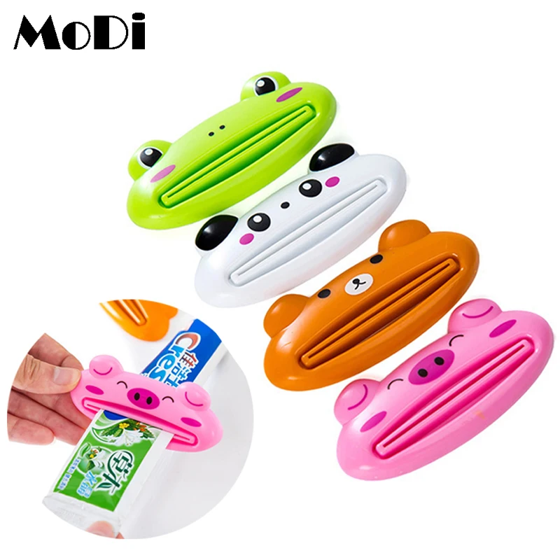 Creative Animal Multifunction Toothpaste Tube Squeezer Bathroom Accessories Cute Cartoon High Quality Toothpaste Dispenser