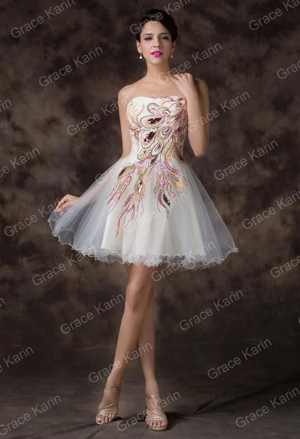 Short Peacock Dress