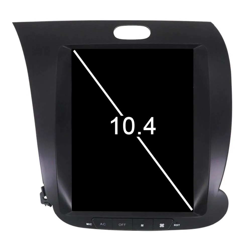 Clearance Aotsr Android 7.1 Tesla style 10.4 inch Car No DVD Player GPS Navigation For KIA CERATO K3 FORTE 2013-2017 multimedia headunit 1