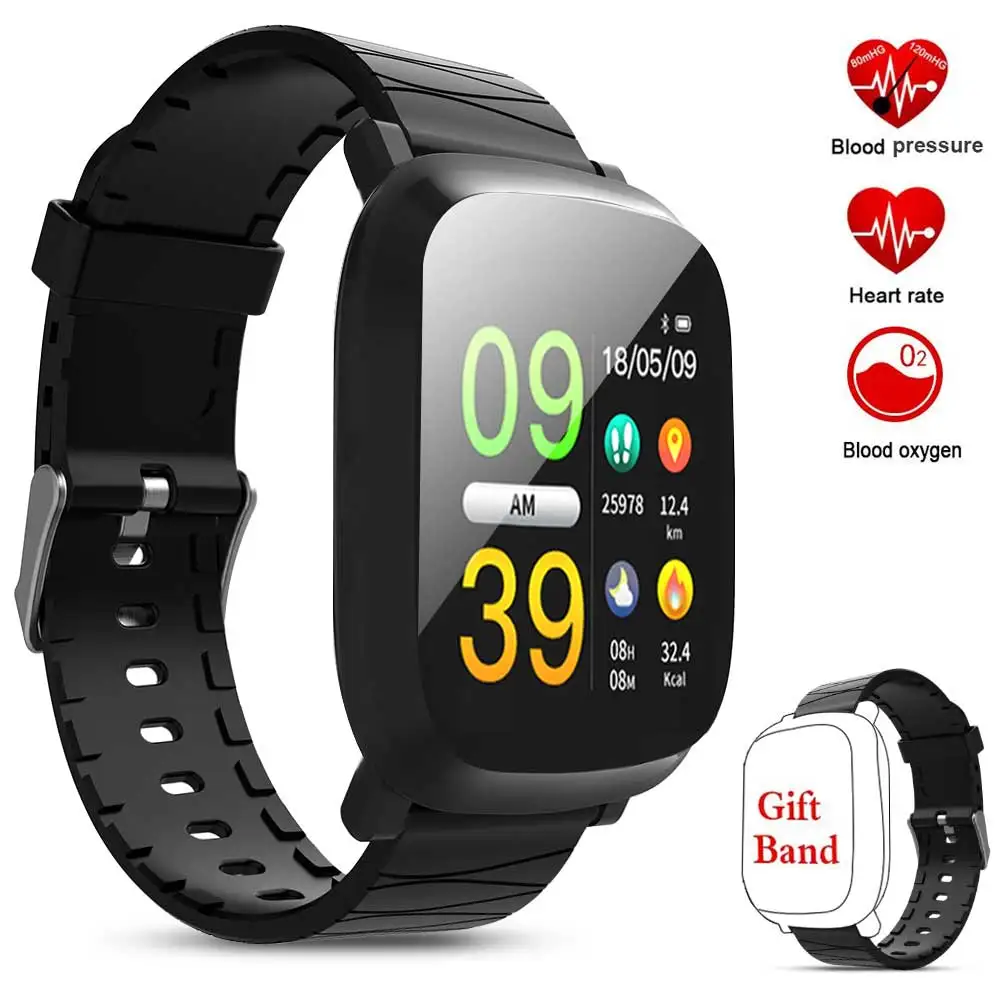 

M30 Men Women Smartwatch 1.3inch Sleep Monitoring HR Blood Oxygen Pressure Monitor IP67 Waterproof Alarm Wristband Smart Watch