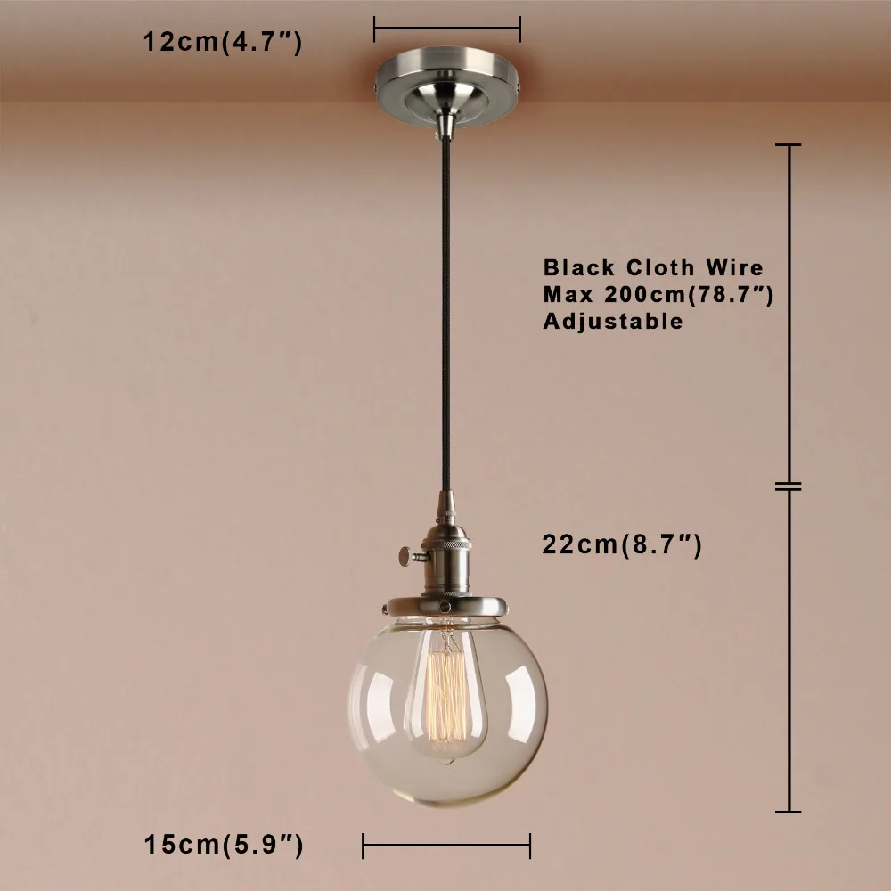 Permo 5," современный подвесной светильник, винтажная подвеска в виде стеклянного шара, потолочные светильники, светильник для столовой, подвесной светильник, лофт Декор