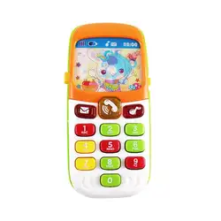 Бытовой Детский Игрушечный мобильный телефон обучающий сотовый телефон музыкальная машина электронные игрушки для детей подарки на день