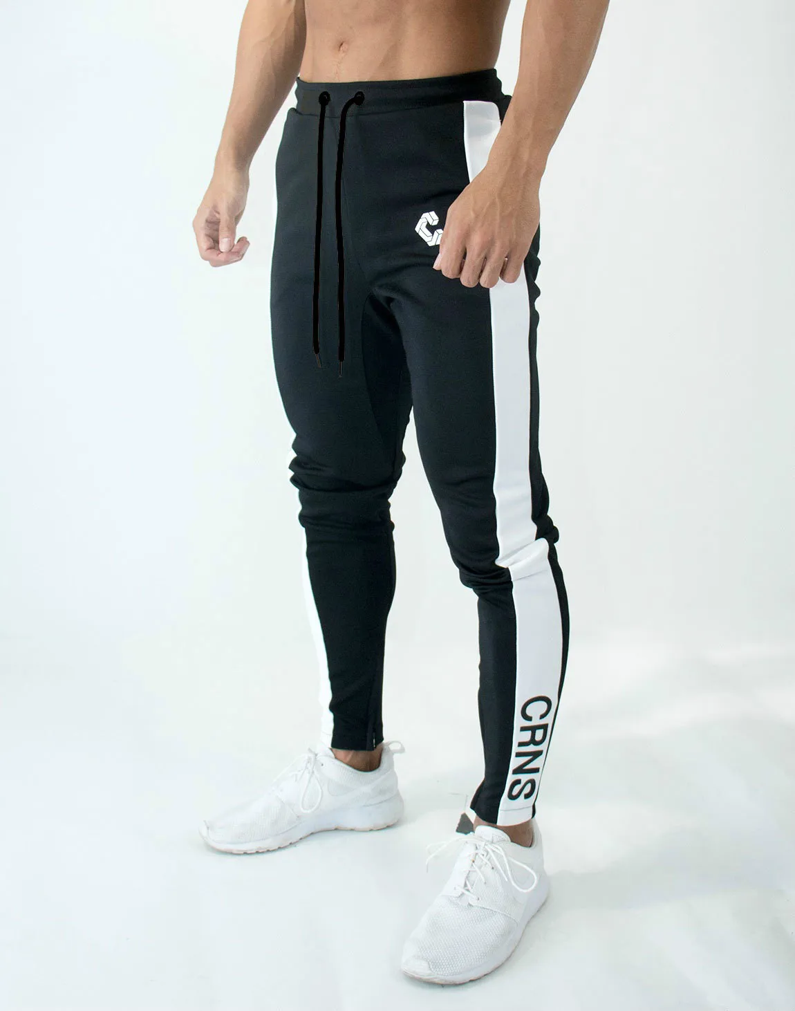 رجل ركض سراويل تقليدية اللياقة البدنية الرجال الرياضية قيعان نحيل Sweatpants السراويل الأزياء صالات رياضية عداء ببطء السراويل الترنك