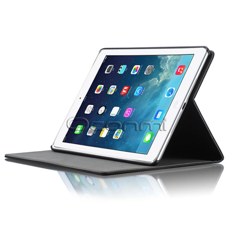 Винтажный кожаный чехол для Apple iPad air с подставкой откидной умный 5 отделение
