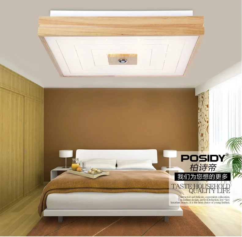 Simple Bedroom Ceiling Designs 2015 new square design simple modern wood led ceiling lights for Simple Bedroom Ceiling Designs 2015 new square design simple modern wood led ceiling lights for