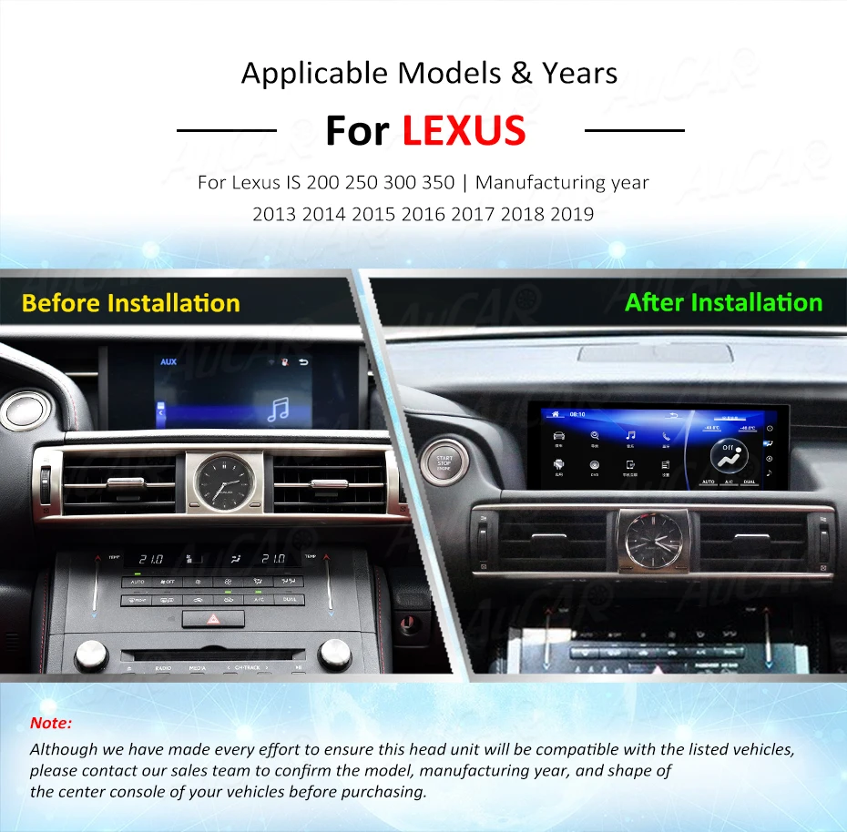 Flash Deal AuCAR Android 10.25 Car Radio for Lexus IS 200 250 300 350 2013-2019 GPS DVD Player Touch Screen Multimedia Stereo Audio IPS BT 7