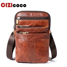 Мужская сумка на пояс из натуральной кожи, сумка для телефона, модная поясная сумка, новая сумка для путешествий, Мужская поясная сумка