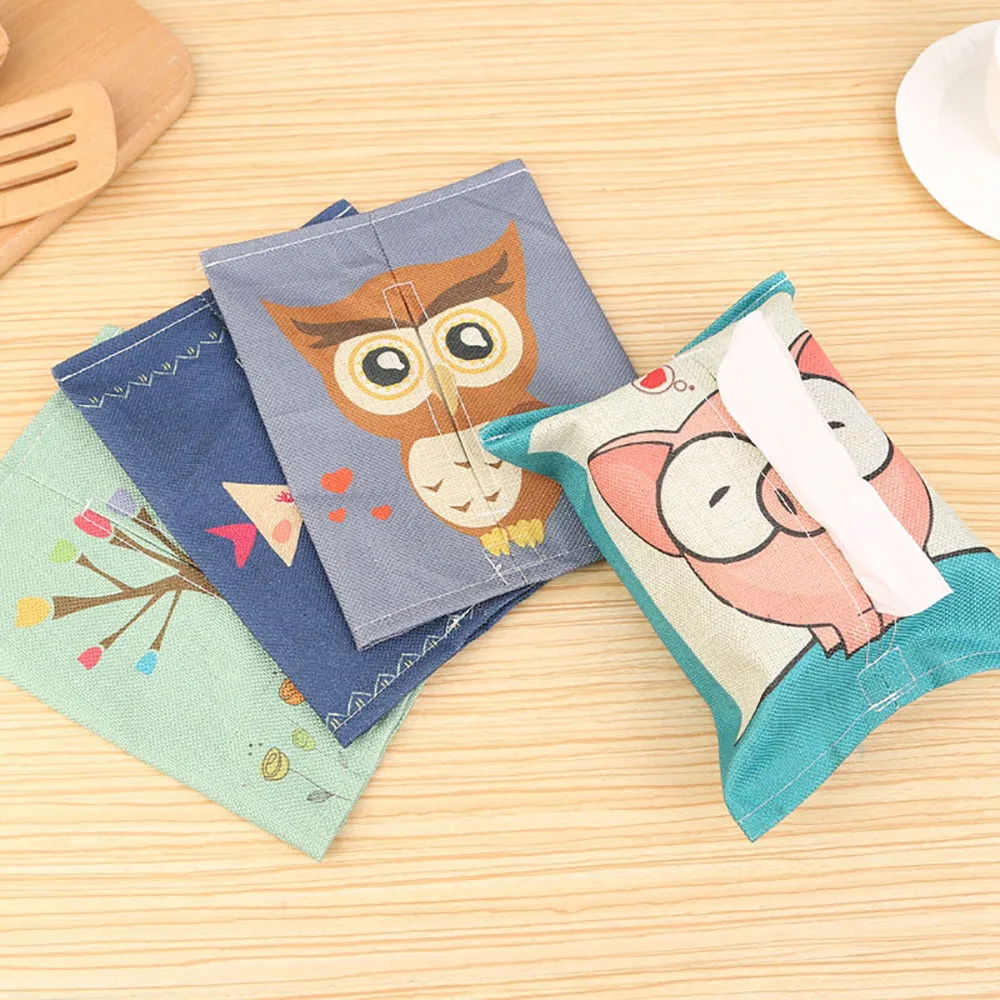 Мультяшные животные и растения насосная хлопковая и льняная бумажная сумка Покемон Плюшевая коробка для ткани насосная сумка для хранения куклы