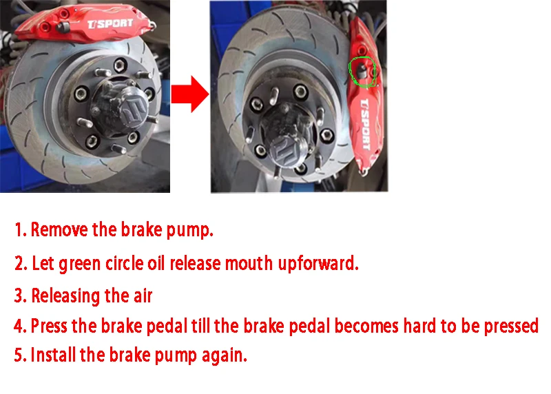 Jimny Front Disc Brake Air Release Instruction