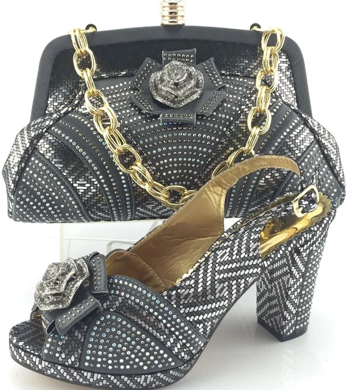 Free Shipping with 2016 Italian Shoes With Matching Bags For Party High Quality African Shoes And