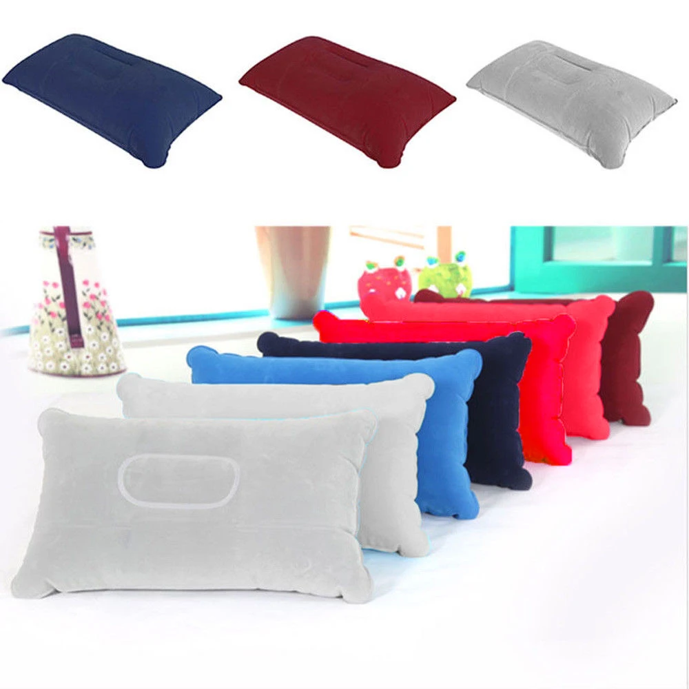 Portable Inflatable Pillow Bedroom Home Head Rest Bed Sleep Cushion