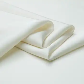 6 Colors Luxury Solid Stretchy pure silk double Georgette fabric for dress,twinkly pearlescent smooth satin fabric by the yard
