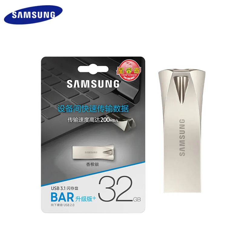 SAMSUNG USB флэш-накопитель Plus 32 Гб 64 Гб Высокая скорость 200 МБ/с./с 128 ГБ 256 ГБ USB 3,1 мини u-диск флеш-накопитель карта памяти