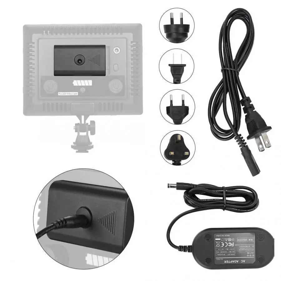 Блок питания батарея блок питания адаптер для Светодиодный W96 PAD160 PAD192 W228 WY160C видео свет набор питания