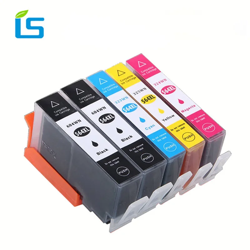 5 шт./компл. 564XL чернильный картридж Совместимость Замена для hp 564 XL картридж для hp Photosmart Deskjet Officejet принтера серии