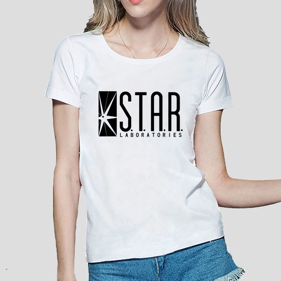 

S.T.A.R Star Laboratories women t-shirt 2019 new summer fashion cotton t shirts harajuku femme tshirt Star Labs hipster top tees