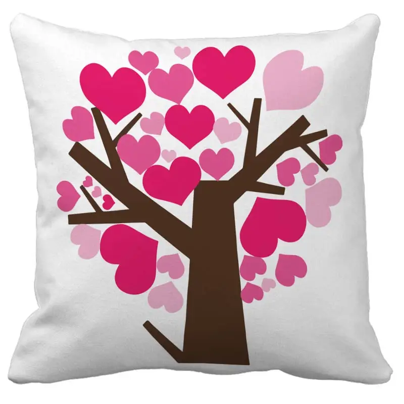 Cartoon Color Tree Cushion Cover Nordic Simple Geometric Decorative Throw Pillows Cushion Covers for Sofa Polyester Cotton