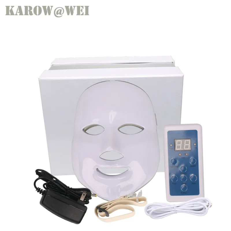3/7 Colors Light Photon Electric LED Facial Mask Skin PDT Skin Rejuvenation Anti Acne Wrinkle