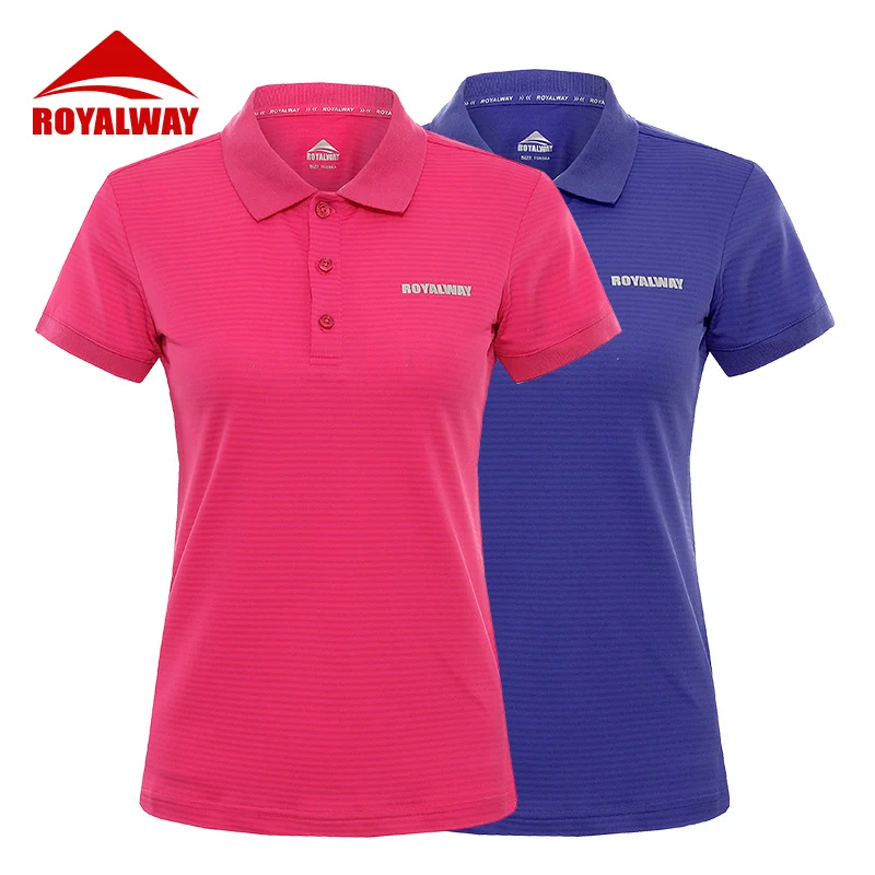 ROYALWAY Golf Training t-shirts Tees Polos High Quality European Style Quick Dry Breathable 2017 New Arrival#RFEL2010G