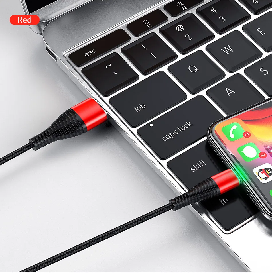 Светодиодный светильник USB зарядный кабель для iPhone 5 6 7 8 Plus X Дата кабель 2.4A зарядный кабель нейлоновый шнур для мобильного телефона для iPhone XR 6S