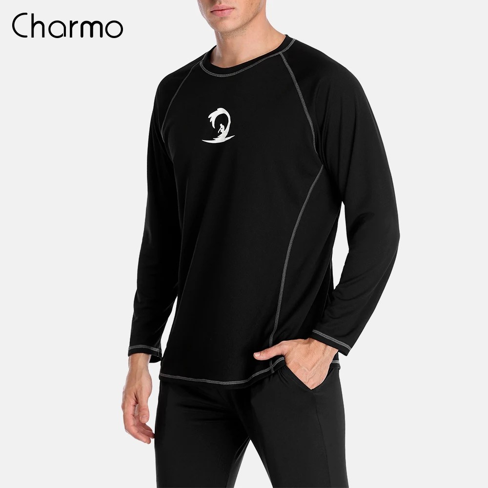 Charmo الرجال Rashguard الجاف مناسبا قصيرة قمصان الرجال الغوص قميص الأشعة فوق البنفسجية حماية طفح الحرس الأعلى UPF 50 + الشاطئ ارتداء تصفح الدعاوى تي ش... Charmo الرجال Rashguard الجاف مناسبا قصيرة قمصان الرجال الغوص قميص الأشعة فوق البنفسجية حماية طفح الحرس الأعلى UPF 50 + الشاطئ ارتداء تصفح الدعاوى تي ش...