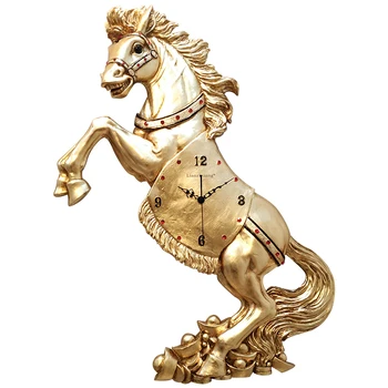 

Horse clock wall clock living room modern minimalist creative mute wall hanging wall decoration
