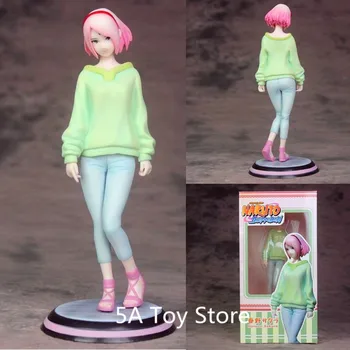 

Anime Naruto Haruno Sakura Action Figure Light Green Fleece Ver.PVC Action Figure Toy Collection Model Toy 21cm