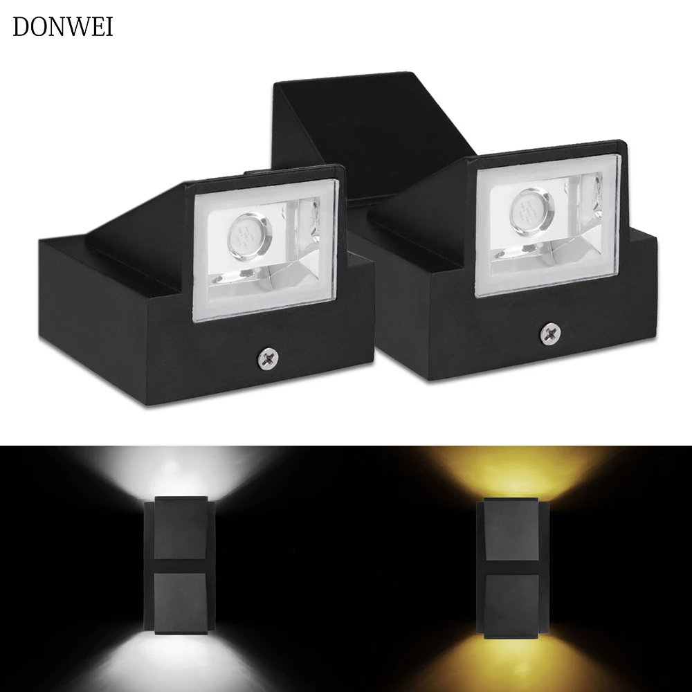 DONWEI 6 Вт светодиодный настенный светильник открытый водонепроницаемый IP65