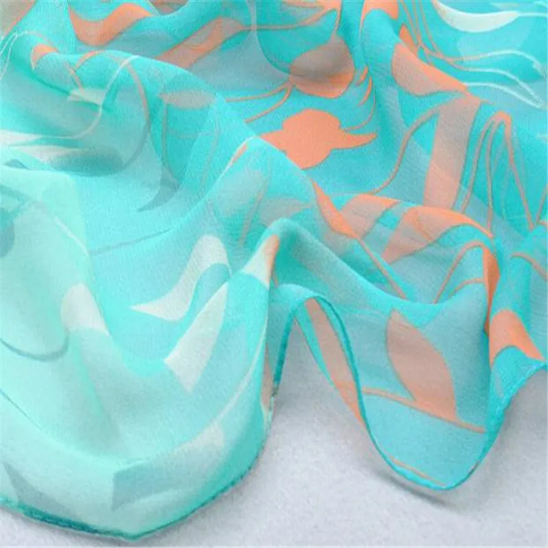 Women Design Printed Silk Soft Silk Chiffon Shawl Wrap handkerchief women's scarves handkerchief hijab scarf 40FE2818