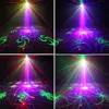 ESHINY 5 Lens RGB Laser 128 Patterns Projector Remote Party Stage Effect Light Blue Led Bar DJ Disco Xmas Dance Show 5RGB128N6 ► Photo 2/6