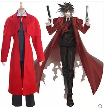 Free shipping Hellsing Alucard Japanese Anime Cosplay Costume
