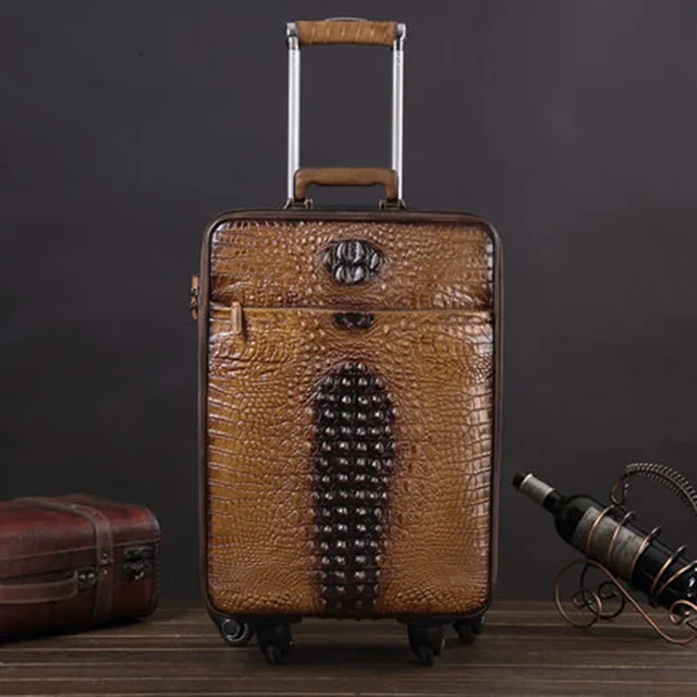 small leather carry on bag