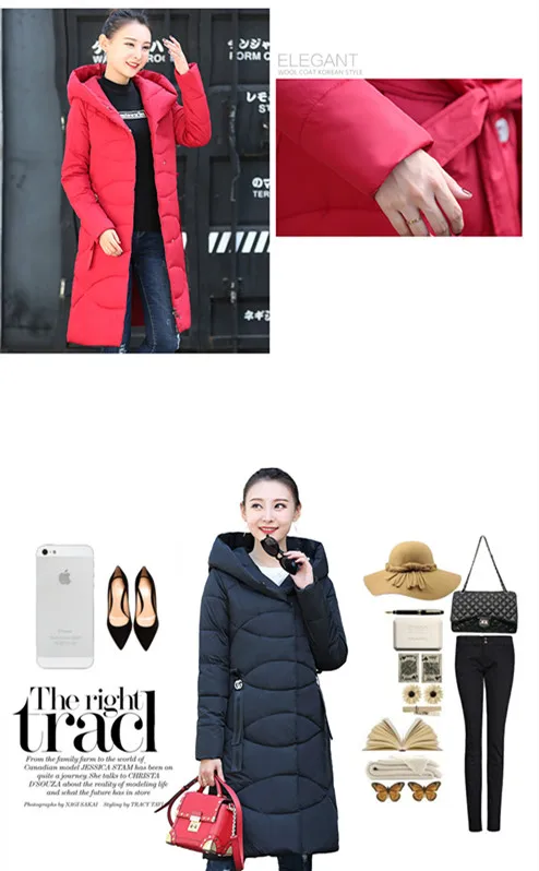 Winter Woman Coats 2018 Medium Long Cotton Clothing Winter Jacket Women Slim Fit Female Jacket Pink Red Blue Black Jacket Women (13)