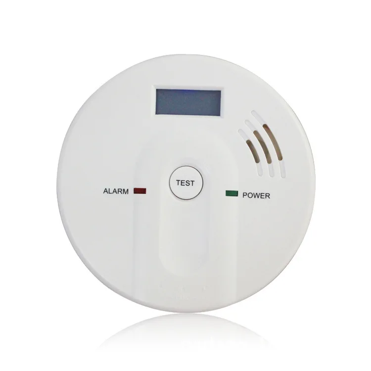 Home Security 85dB CO Gas Sensor Carbon Warning High Sensitive LCD Photoelectric Independent Monoxide Poisoning Alarm Detector |