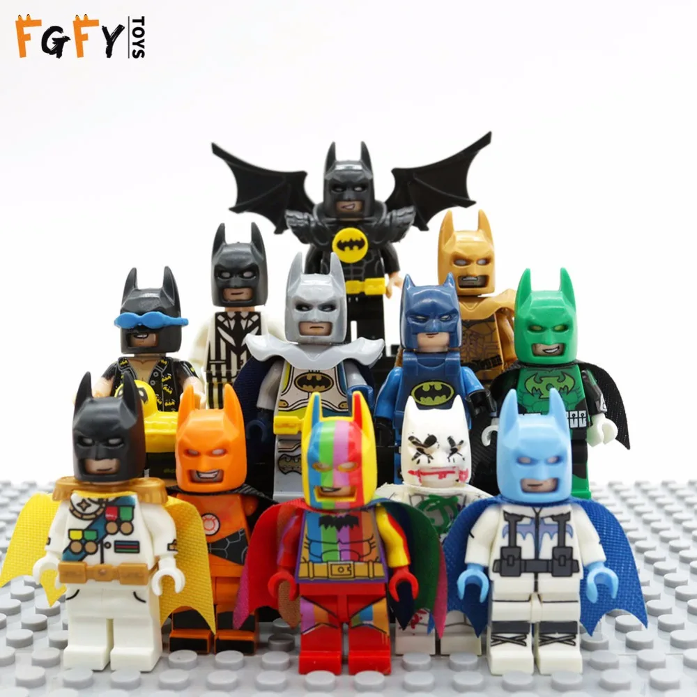 

Super Heroes The Dark Knight Movie 46 styles Batman Mini Building Blocks action Figure Bricks Toys kids gifts Compatible Legoed