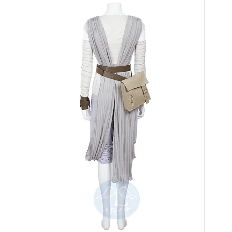 

New Women Classic Movie Star Wars Character The Force Awakens White Dress Cloak Uniform Halloween Party Cosplay Costume