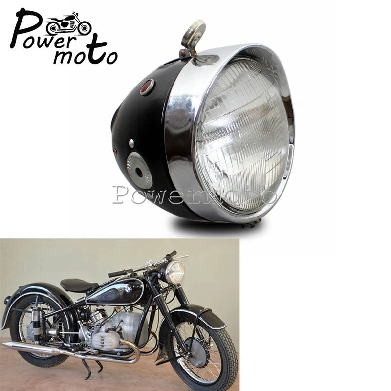 Стальная мотоциклетная Ретро Фара передняя фара для Zundapp BMW K750 KS750 wehrвермахт BW40 Dnepr