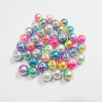 

Wholesale 10mm 950pcs/lot 12mm 530pcs/lot Mixed Colorful Acrylic Imitation Pearl Beads For Chunky Kids Jewelry Making
