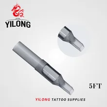 YILONG 50 шт 5FT одноразовые наконечники татуировки серый цвет 5FT Советы Предварительно стерилизованный наконечник сопла для 5F иглы татуировки