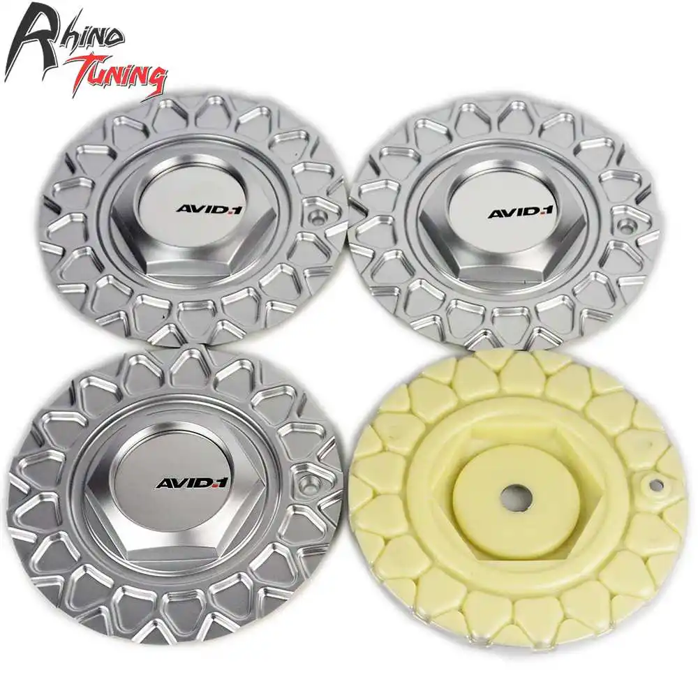 Rhino Tuning 4pcs 168mm(109mm) AVID.1 Car Wheel Center Cap 247L169 Emblem For AVID.1 AV05 Racing STR 606 Auto Wheel Rim Cap 390