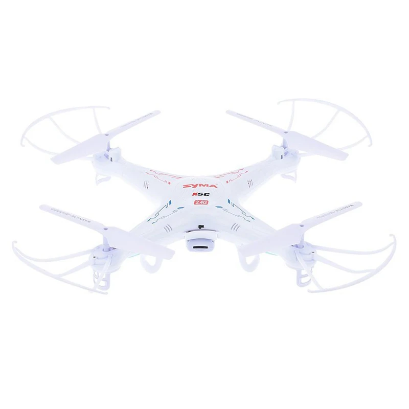 

Syma X5C RC Quadcopter Upgrade Version 2.0MP Aerial Camera 2.4G WIFI FPV High Hold RC Helicopter White Color
