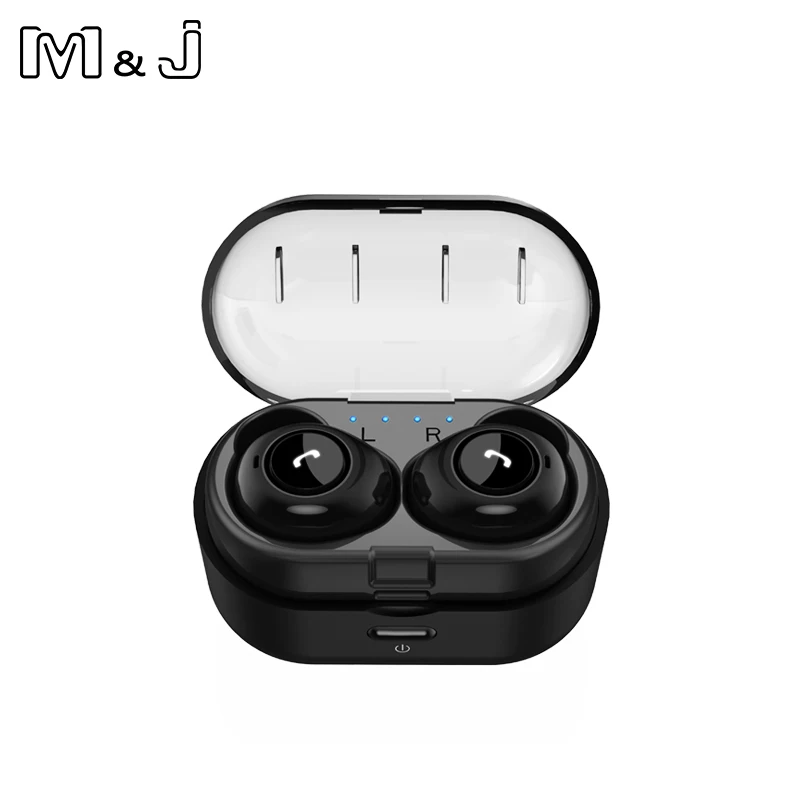 M & JTWS 5 0 беспроводные наушники Bluetooth 5D стерео свободные руки спортивные гарнитура